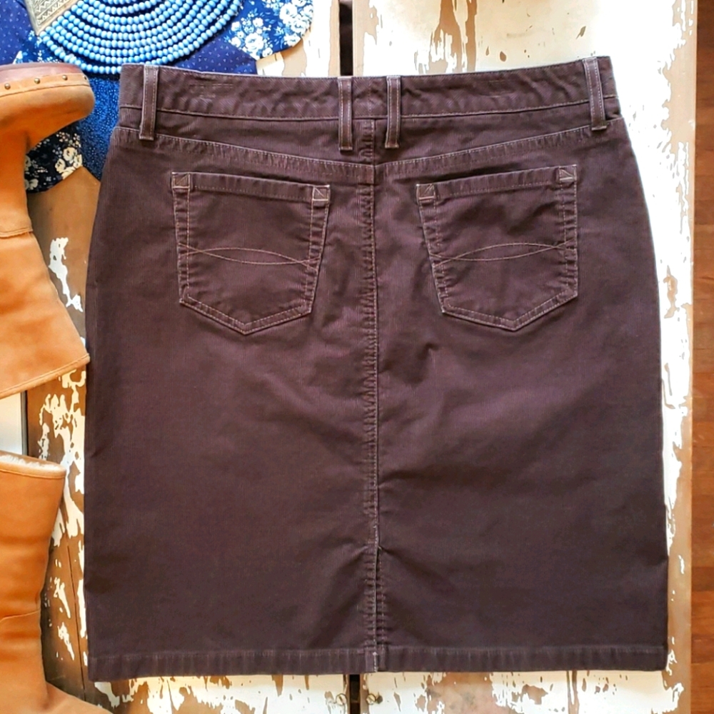 Perfect Cords L.L. Bean Corduroy Skirt